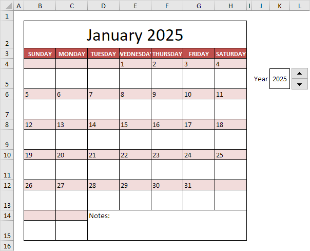 Excel Calendar Templates